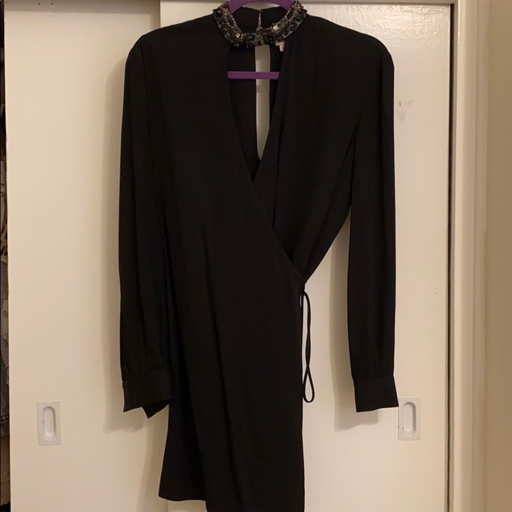 Haute Hippie Silk blend wrap dress